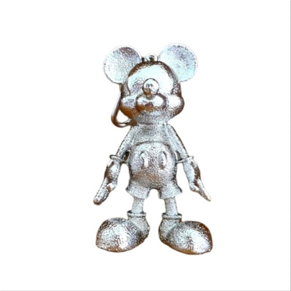 BaubleBar x Disney Silver Mickey Mouse Bag Charm Keychain - Picture 2 of 6